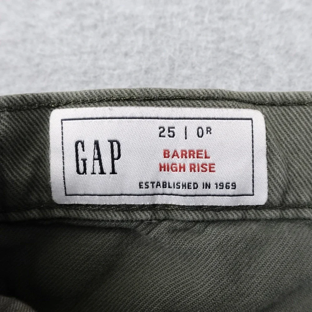 Women's High-Rise Wide Leg Jeans in Olive Green